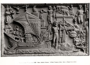 Arrival of a ship in Trajans Port, Ostia by Roman